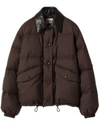Miu Miu - Piumini Ponge'Tec Piumino+Pelle - Lyst
