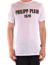 Philipp Plein Baumwolle T-Shirt mit Flamme für Herren Herren Bekleidung T-Shirts Kurzarm T-Shirts 