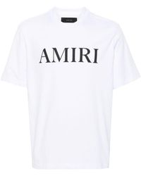Amiri - Cotton T-shirt With Front Logo Print - Lyst