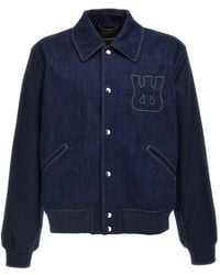 Wales Bonner - 'The Echo Denim Varsity' Jacket - Lyst