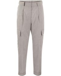 Peserico - Cargo Trousers - Lyst