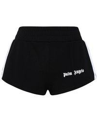 Palm Angels Synthetic Pwcb003c99fab0011001 Polyester Shorts in Black - Lyst