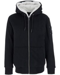 Moose Knuckles - 'Classic Bunny' Sweatshirt With Drawstring Hood And Logo Patch On The Sleeve - Lyst