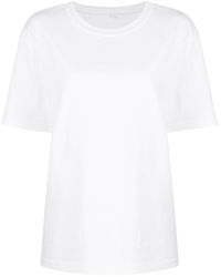 Alexander Wang - Essential Jersey Short Sleeve Tee With Puff Logo And Bound Neck - Lyst