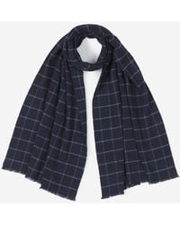 Fedeli - Checkered Motif Scarf - Lyst