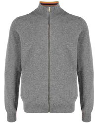 Paul Smith - Cashmere Zip-up Cardigan - Lyst