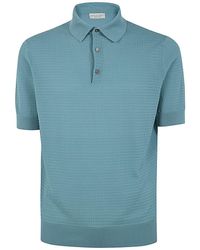 FILIPPO DE LAURENTIIS - Short Sleeves Three Buttons Polo Shirt - Lyst