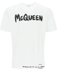 Alexander McQueen - Mc Queen Graffiti T Shirt - Lyst