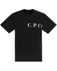 C.P. Company - T-Shirt With Logo Print On Chest And Back - Lyst