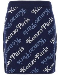 KENZO - All Over Logo Skirt Skirts - Lyst