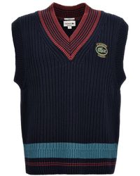 Lacoste - Logo Embroidery Vest - Lyst