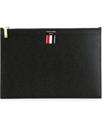 Thom Browne - Small Document Holder In Pebble Grain Leather Accessories - Lyst