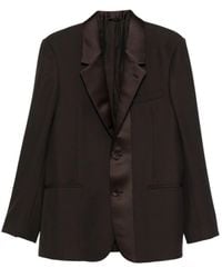 Fendi - Single-Breasted Wool Crêpe Tailored Blazer - Lyst