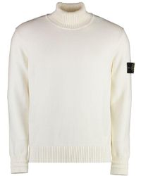 Stone Island - Wool Blend Turtleneck Sweater For - Lyst