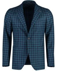 Tagliatore - Single-Breasted Virgin Wool Jacket - Lyst