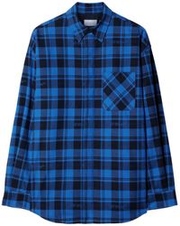 Off-White c/o Virgil Abloh - Checked Flannel Shirt - Lyst