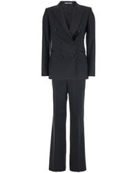 Tagliatore - Double-Breasted Suit With Peak Revers - Lyst
