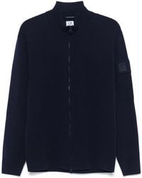 C.P. Company - Metropolis Series Extra Fine Merino Wool Zipped Cardigan - Lyst
