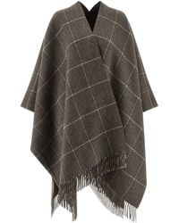 Brunello Cucinelli - Cashmere Reversible Poncho - Lyst