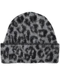 Anine Bing - Elia Alpaca-Wool Beanie Leopard Pattern - Lyst