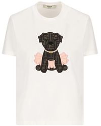 Fendi - T-Shirt Itina Charm - Lyst