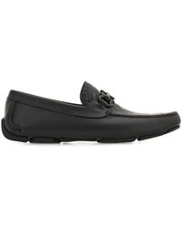 Ferragamo - Embossed Gancini Monogram Driving Loafers Shoes - Lyst