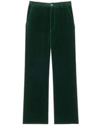 Saint Laurent - Pantalon Velours Coton Vintage - Lyst