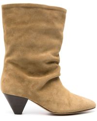 Isabel Marant - Reachi Suede Leather Boots - Lyst