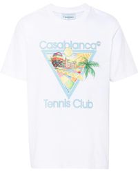 Casablancabrand - T-Shirt With Graphic Print - Lyst
