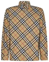Burberry - Ered Cotton Long-Sleeved Shirt - Lyst