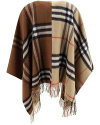 Burberry - Wool And Cashmere Blend Cape - Lyst