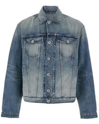 KENZO - Pop' Jacket With Logo Patch On The Rear And Maxi Logo On The Rear - Lyst