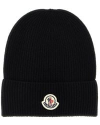 Moncler - Wool And Cashmere Beanie - Lyst