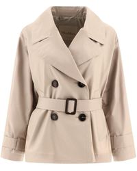 Max Mara The Cube - Double-Breasted Trench Coat - Lyst