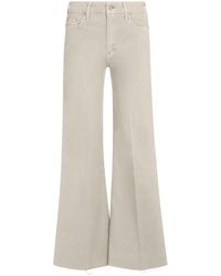 Mother - The Roller Fray Cotton Jeans - Lyst