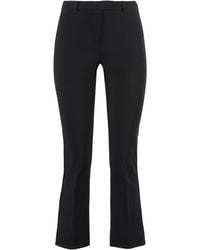 Max Mara - Umanita Cotton Blend Trousers - Lyst