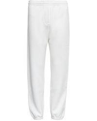 Grifoni White Cotton Sweatpants With Drawstring