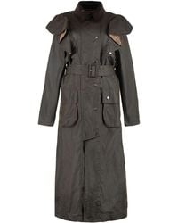 Chloé - Barbour X - Waxed Cotton Dani Trench Coat - Lyst