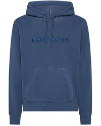 Carhartt - Cotton Hoodie With Embroidered Front Logo - Lyst