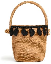Alanui - Paisley-Appliqué Raffia Basket Bag - Lyst