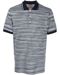 Missoni - Striped Short Sleeve Polo Shirt - Lyst