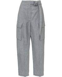 Brunello Cucinelli - Trousers With Belt - Lyst