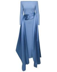Solace London - Light Long Dress With Train - Lyst