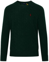 Polo Ralph Lauren - Cashmere Blend Braid Sweater - Lyst