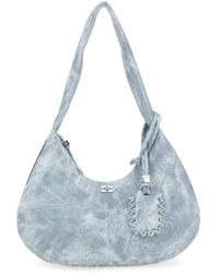 Ganni - Medium "Bleached" Hobo Bag - Lyst