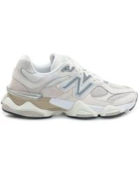 New Balance - 9060 Mesh And Suede Sneakers - Lyst