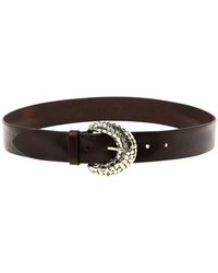 Orciani - Belt With Silver Buckle - Lyst
