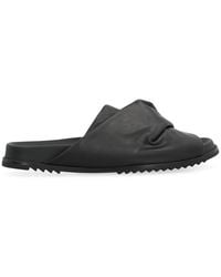 Rick Owens - Mobius Leather Slides - Lyst