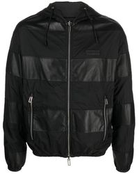 Emporio Armani - Leather Blouson Jacket - Lyst