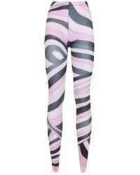 PUCCI - Iris-print Tights Clothing - Lyst
